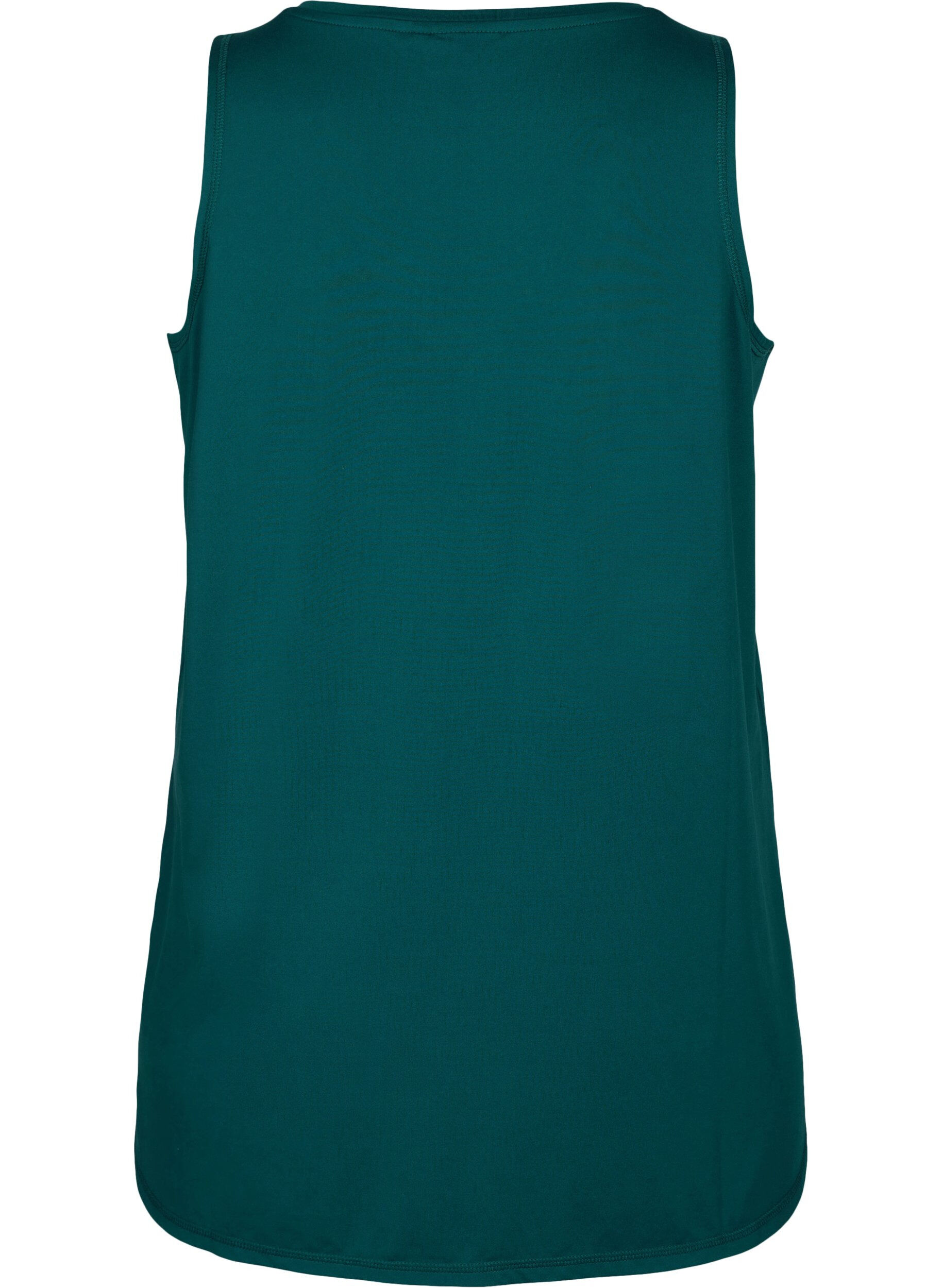 Zizzi Treningsoverdel med v-hals, Deep Teal, Packshot image number 1