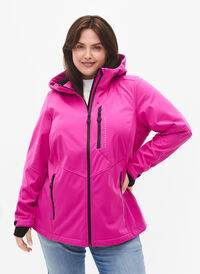 Sporty Softshell Jakke, Rose Violet, Model