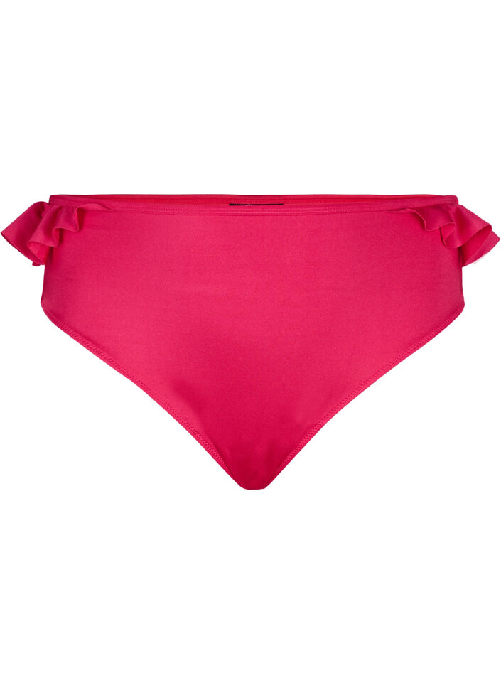 Bikinitruse med volanger, Rosa, Packshot image number 0