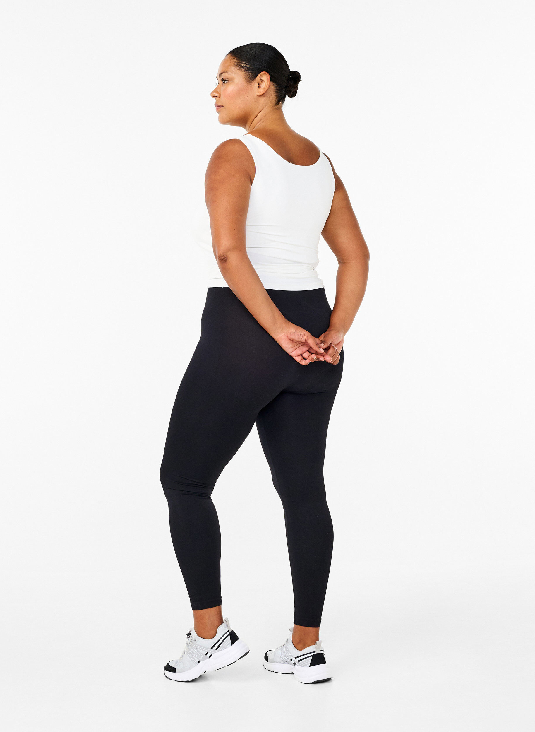 ZizziS&oslash;ml&oslash;se basisleggings, Svart, Model image number 2