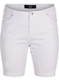 Slim fit Emily shorts med normal midje, Bright White