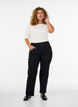 Regular fit Gemma-jeans med h&oslash;y midje, Svart, Model image number 0
