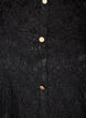 Bluse med blonder og dekorative knapper, Svart, Packshot image number 2