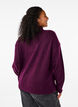 Strikket ullbluse med høy hals, Potent Purple Mel., Model image number 1