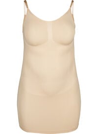 Shapewear kjole med tynne stropper, Beige Shapewear kjole med tynne stropper