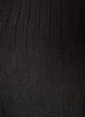 Jerseybluse med ribbestruktur og lange ermer, Svart, Packshot image number 2