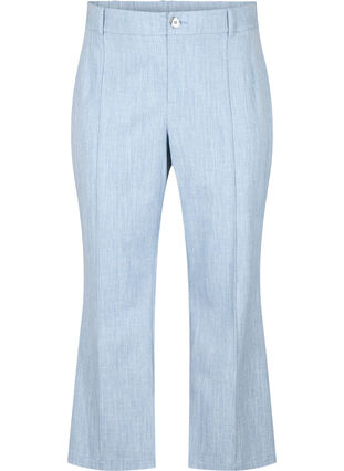 Melerte bukser med strikk og knappelukking, Infinity , Packshot image number 0