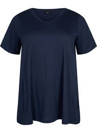 Kortermet T-skjorte med A-form, Navy Blazer