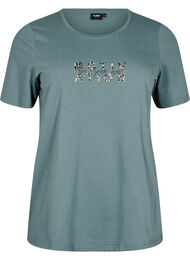FLASH - T-skjorte med motiv, Balsam Green