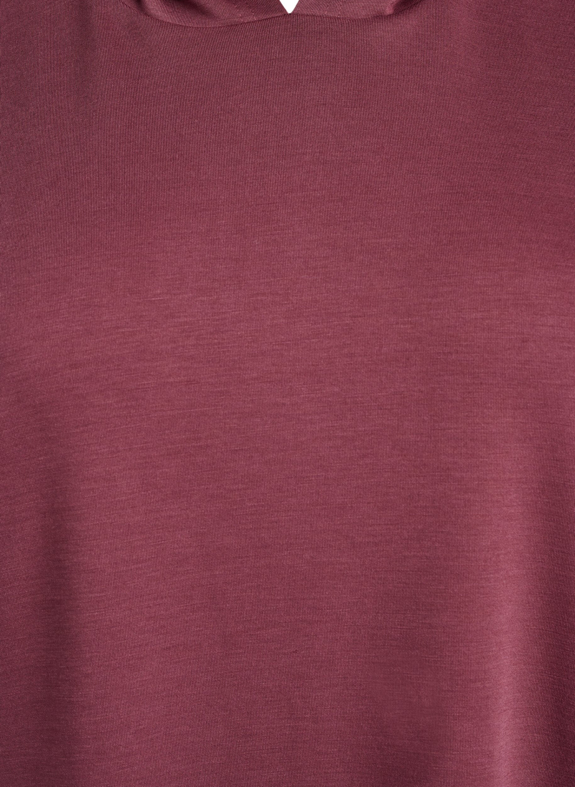 Zizzi Kortermet kjole i modalblandet sweatshirtkvalitet, Brun, Packshot image number 2