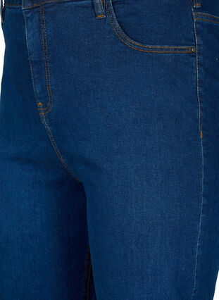 Megan jeans med ekstra høy midje og normal passform, Dark blue, Packshot image number 2