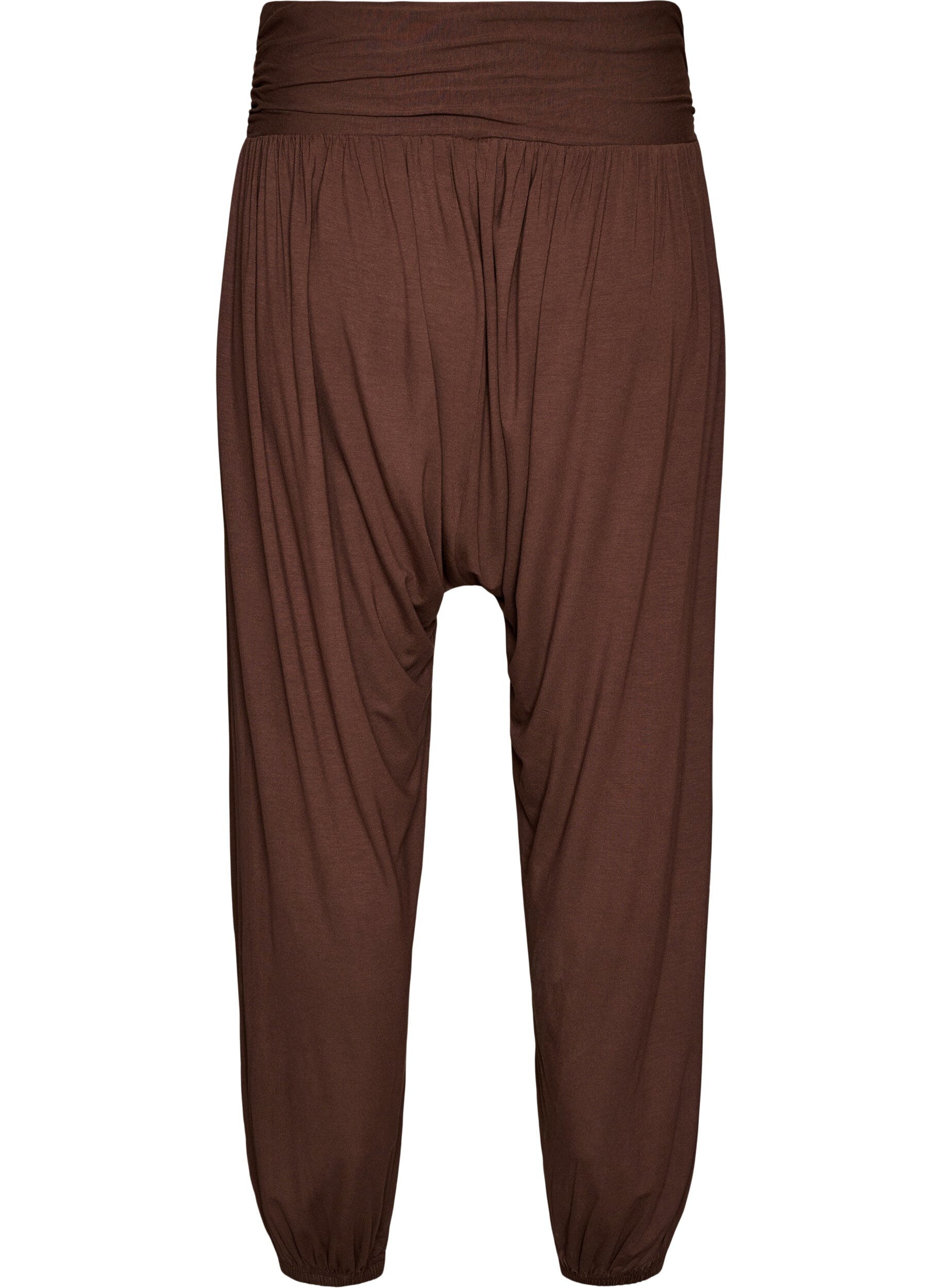 ZizziLoose fit harem-bukser, Brun, Packshot image number 1