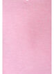 Bluse i viskose og lin med volangermer, Rosa, Packshot image number 2