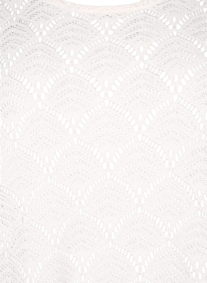 Hekle Bluse med 3 / 4 ermer, Sandshell, Packshot image number 2