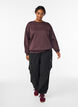 Genser med statement-detalj, Brun, Model image number 1