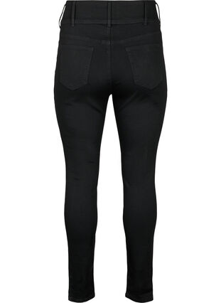 Super slanke Bea-jeans med ekstra høy midje, Black, Packshot image number 1