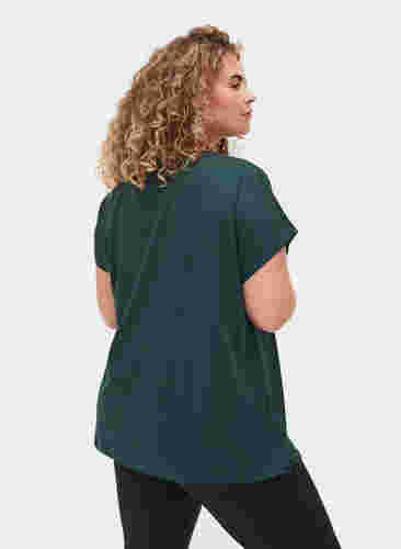 Ensfarget T-skjorte til trening, Green Gables, Model image number 2