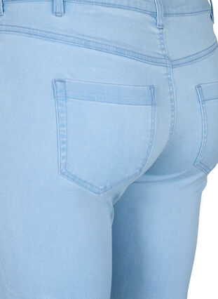 Zizzi Viona jeans med normal midje, Blå, Packshot image number 3