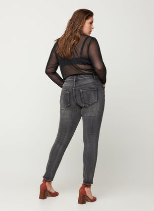 Ekstra slim Sanna jeans, Dark Grey Denim, Model image number 1