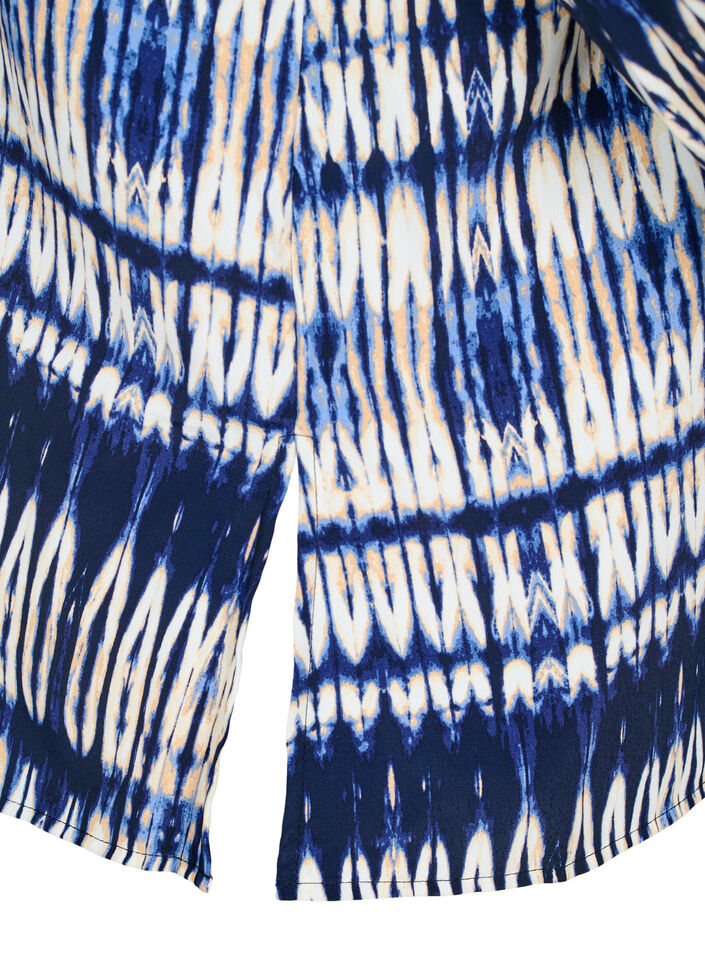 Mønstret skjorte, Blå, Packshot image number 3