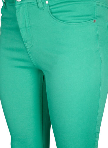 Amy jeans med høyt liv og super slim fit, Holly Green, Packshot image number 2