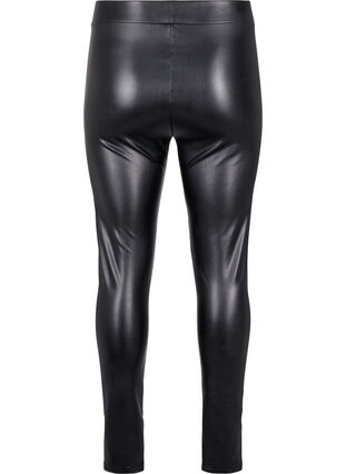 Zizzi Belagte leggings med fôr, Svart, Packshot image number 1