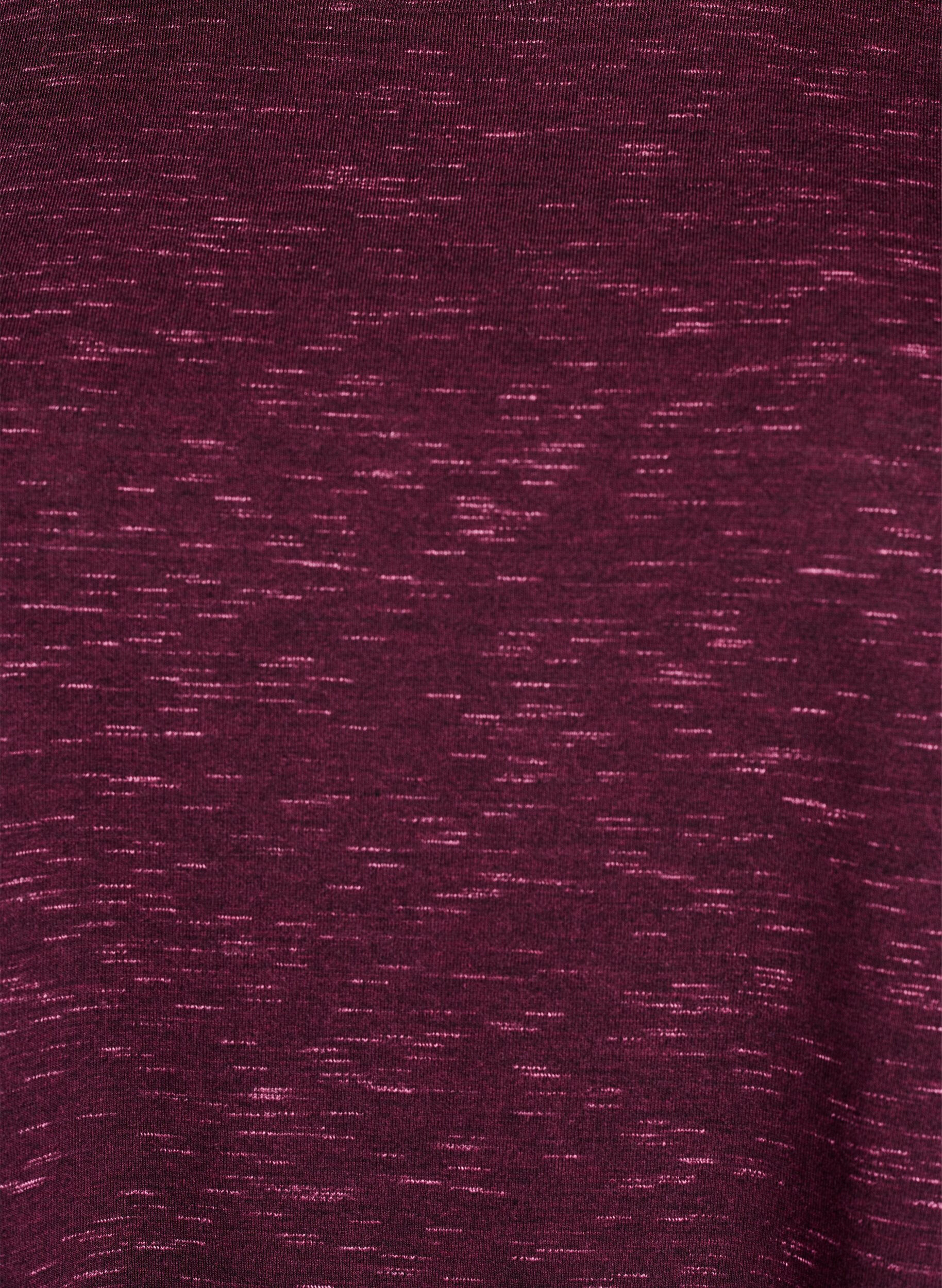 ZizziL&oslash;s trenings-T-skjorte med korte ermer, M&oslash;rk Bordeaux, Packshot image number 2