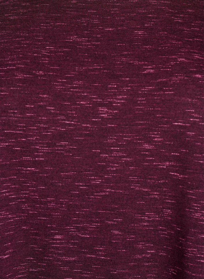 L&oslash;s trenings-T-skjorte med korte ermer, M&oslash;rk Bordeaux, Packshot image number 2