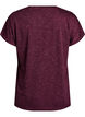 L&oslash;s trenings-T-skjorte med korte ermer, M&oslash;rk Bordeaux, Packshot image number 1