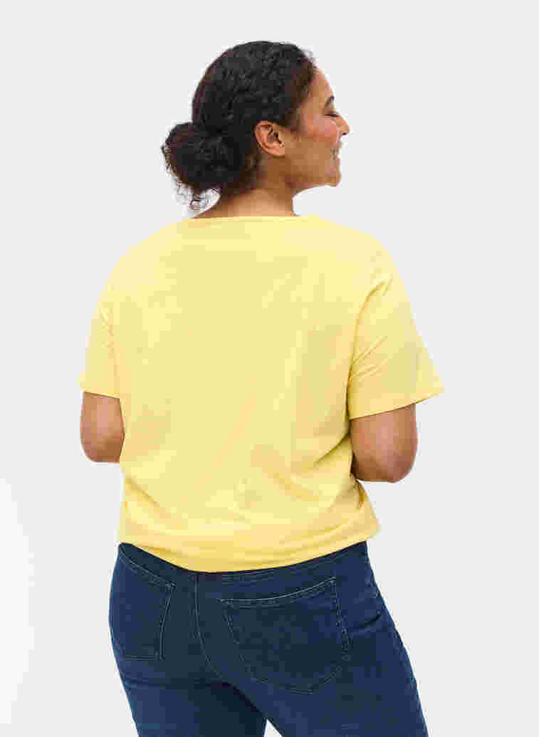 T-skjorte med broderi anglaise, Goldfinch Mel., Model image number 1