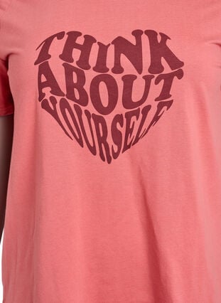 Zizzi FLASH - T-skjorte med motiv, Faded Rose Think, Packshot image number 2