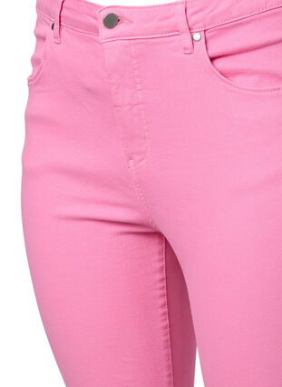 Amy jeans med høy midje og supersmal passform, Rosebloom, Packshot image number 2