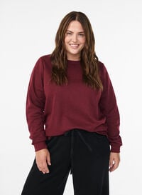 Genser med frynser, Mørk Bordeaux Genser med frynser, Mørk Bordeaux, Model