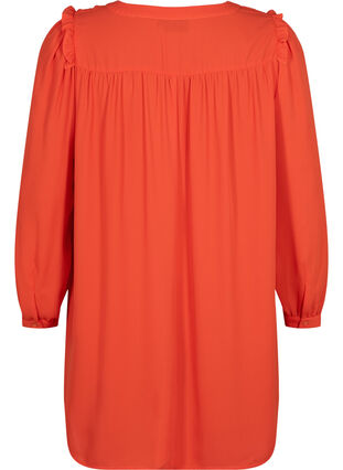 Langermet kjole med volanger, Orange.com, Packshot image number 1