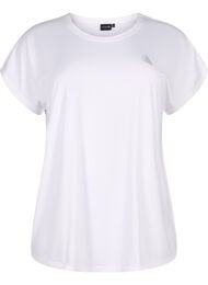 Kortermet trenings T-skjorte, Bright White