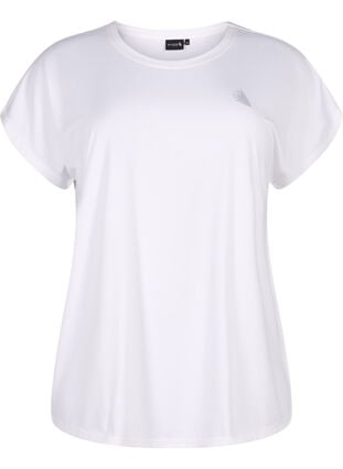 Kortermet trenings T-skjorte, Bright White, Packshot image number 0