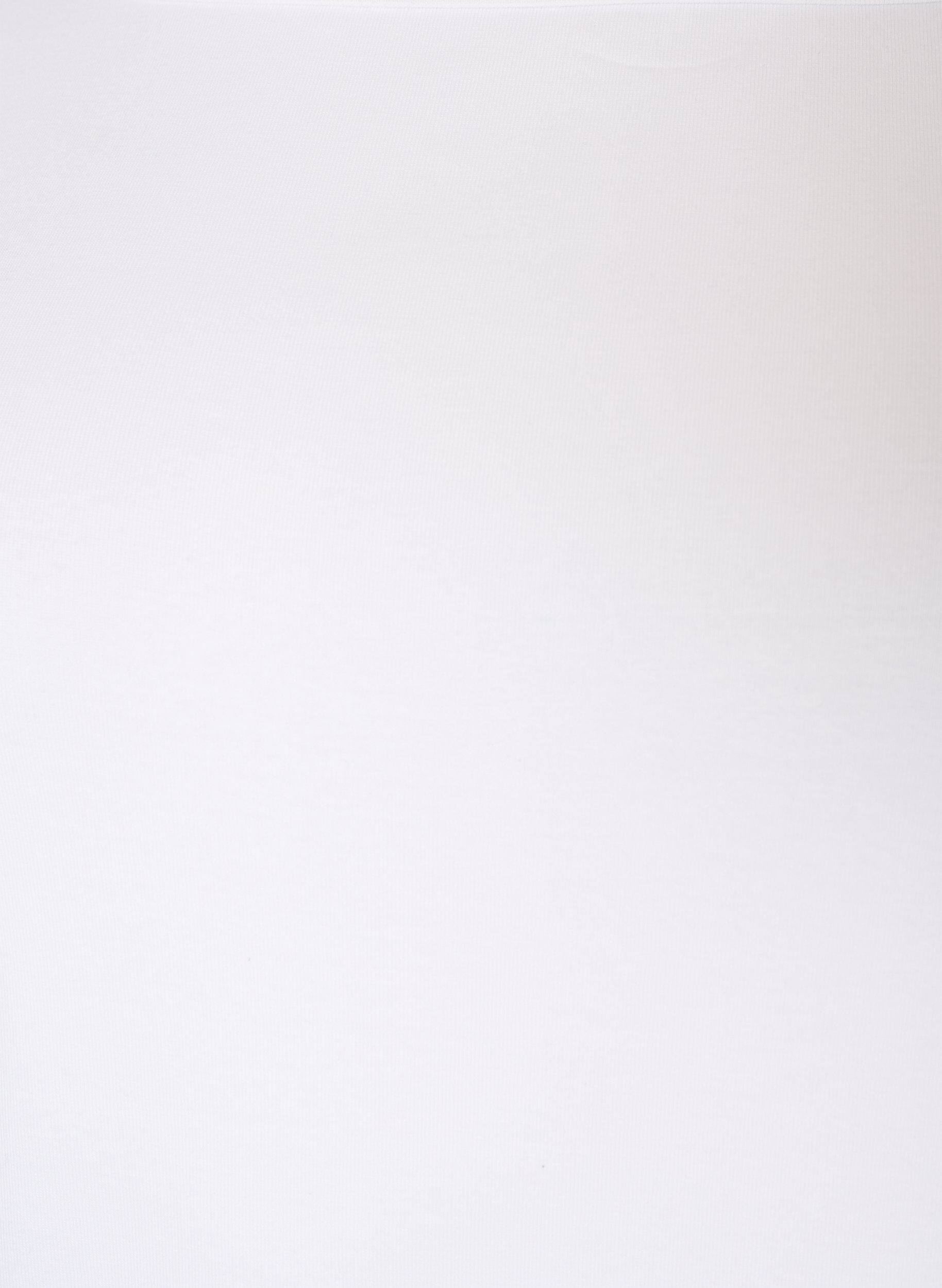 ZizziBasis-T-skjorte med b&aring;thals og 3/4-ermer, Hvit, Packshot image number 2