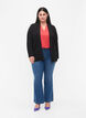 Åpen blazer med 3/4-ermer, Black, Model image number 2