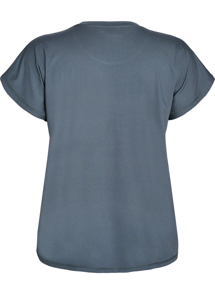 Ensfarget trenings-T-skjorte, Grønn, Packshot image number 1