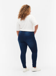 Super slim Amy jeans med høyt liv, Blue Denim, Model