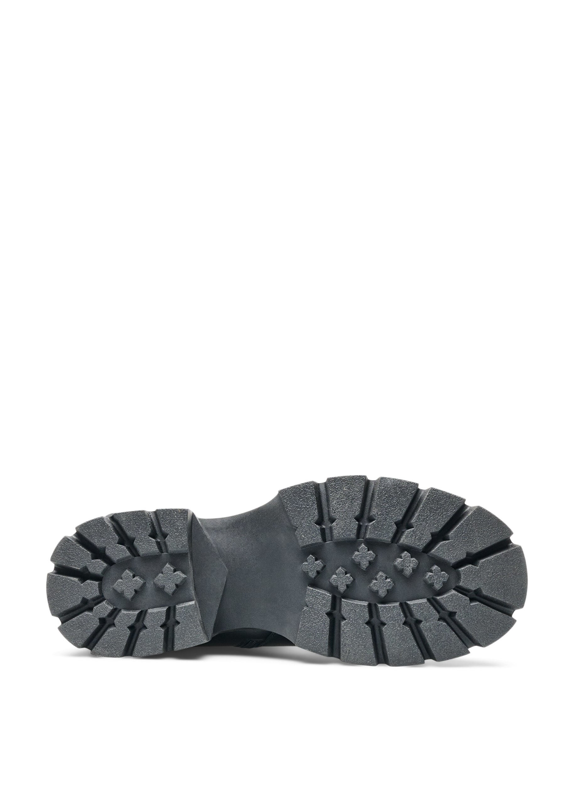 ZizziLang st&oslash;vel med ribbpaneler, Svart, Packshot image number 2