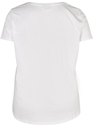 T-skjorte, Bright White/Beauty, Packshot image number 1