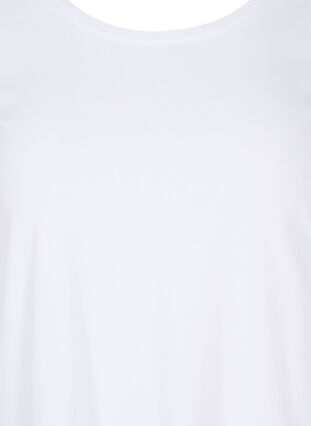 Basis t-skjorte med 3/4-ermer, Bright White, Packshot image number 2