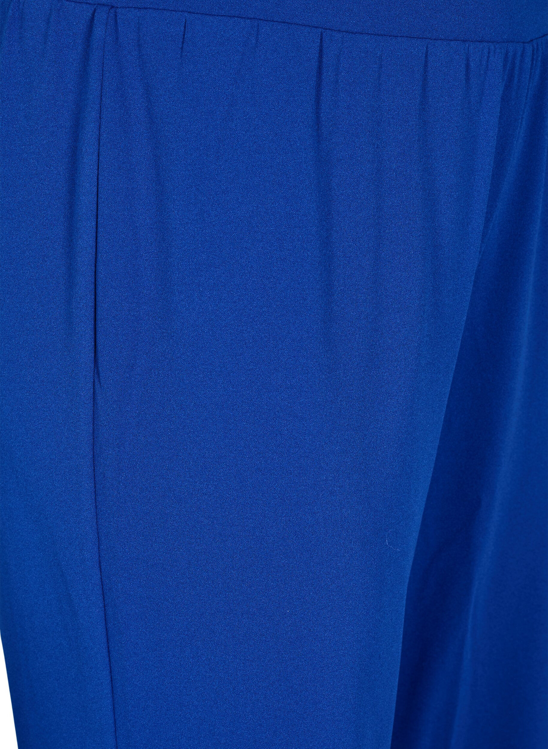 ZizziBukser med rett passform, Bl&aring;, Packshot image number 2