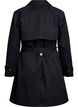 Midilang trenchcoat med belte, Black, Packshot image number 1