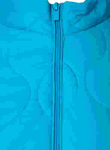 Quiltet jakke med glidelås og lommer, River Blue, Packshot image number 2