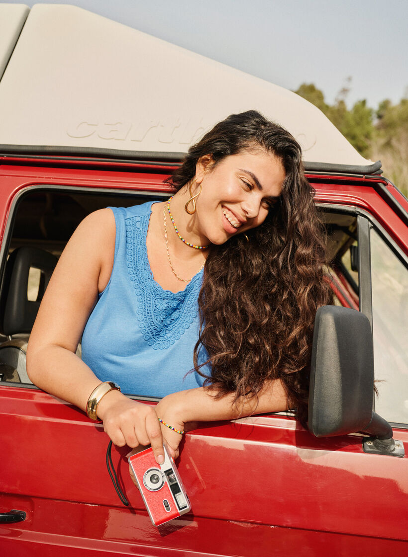 Ermel&oslash;s topp med blonder, Marina, Image image number 0