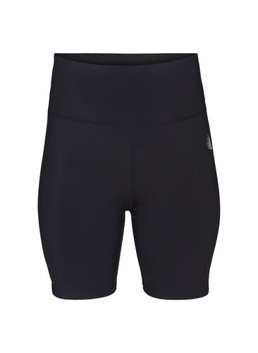 Tettsittende treningsshorts, Black, Packshot image number 0