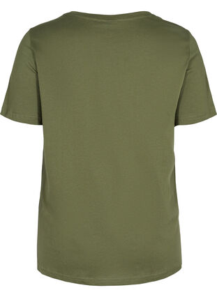 T-skjorte i bomull med trykk, Ivy Green ATHLETIC, Packshot image number 1