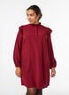 Kort kjole med volanger og glitter, M&oslash;rk Bordeaux, Model image number 0